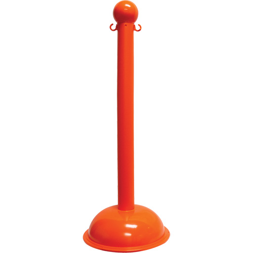 Heavy-Duty Stanchion, 40" High, Orange Rideout Tool & Machine Inc.