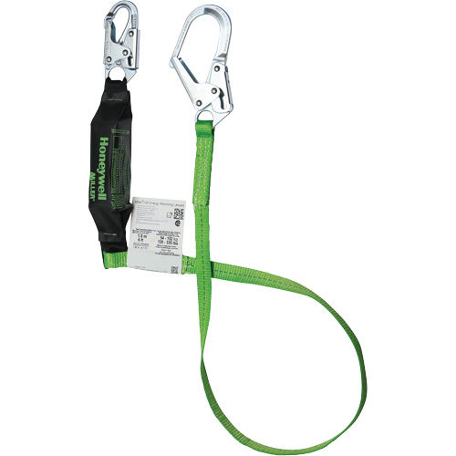 Miller&reg; HP Shock-Absorbing Lanyard, 6', Locking Rebar Hook Center, Locking Snap Hook Leg Ends, Polyester Rideout Tool & Machine Inc.