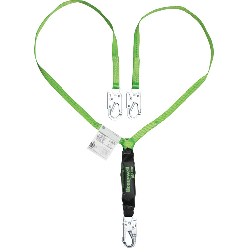 Miller&reg; HP Shock-Absorbing Lanyard, 6', Locking Snap Hook Center, Locking Snap Hook Leg Ends, Polyester Rideout Tool & Machine Inc.