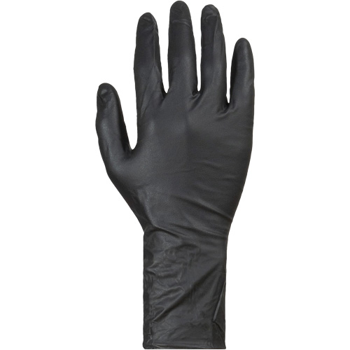 Gants jetables KeepKleen, Grand, Nitrile, 8 mils, Sans poudre, Noir Rideout Tool & Machine Inc.