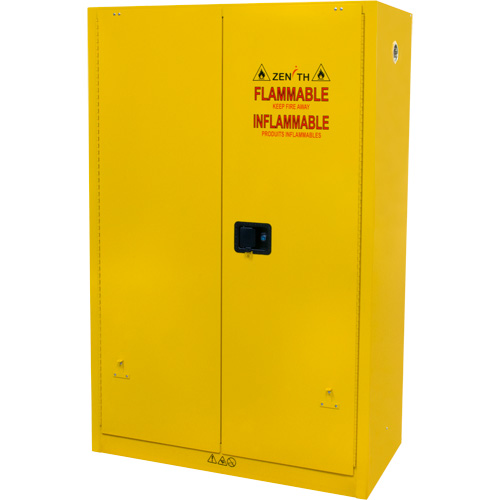 Flammable Storage Cabinet, 45 gal., 2 Door, 43" W x 65" H x 18" D Rideout Tool & Machine Inc.
