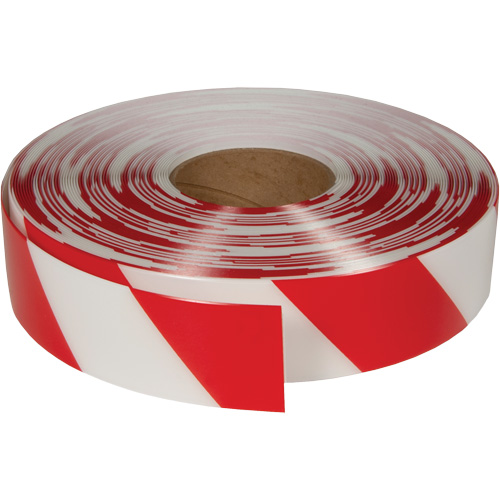 Ruban de marquage tr&egrave;s r&eacute;sistant pour plancher ArmorStripe, 2" x 100', PVC, Rouge et blanc Rideout Tool & Machine Inc.
