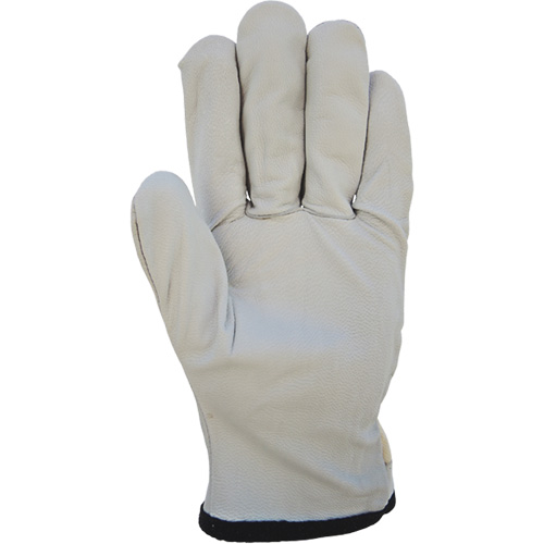 Cotton-Backed Drivers Gloves, Large, Grain Goatskin Palm Rideout Tool & Machine Inc.