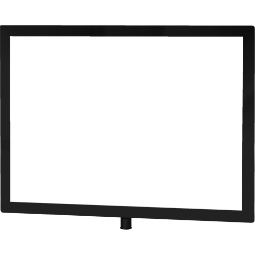 Porte-enseigne horizontal robuste pour montant classique, Noir Rideout Tool & Machine Inc.