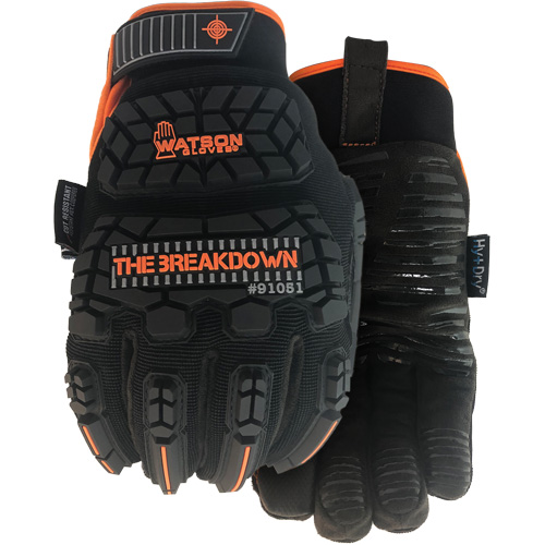 Gants de travail r&eacute;sistants aux coupures The Breakdown, Taille Petit, Enveloppe en Aramide/Polyester/Acier inoxydable, ASTM ANSI niveau A5 Rideout Tool & Machine Inc.
