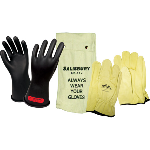 Salisbury  Electrical-Insulating Glove Kit, ASTM Class 0, Size 9, 11" L Rideout Tool & Machine Inc.