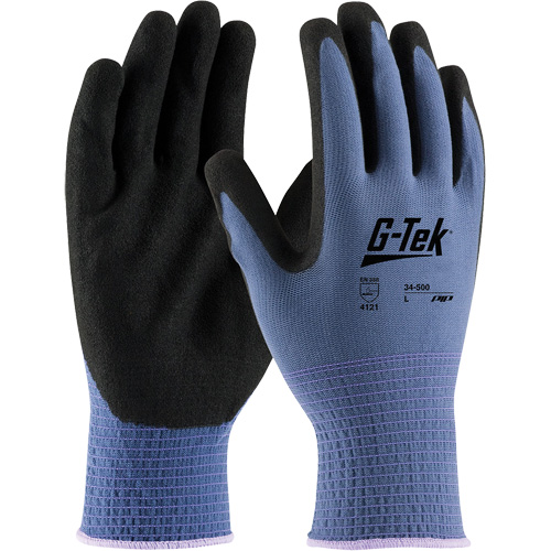 G-Tek&reg; GP Coated Gloves, Small, Nitrile Coating, 13 Gauge, Nylon Shell Rideout Tool & Machine Inc.