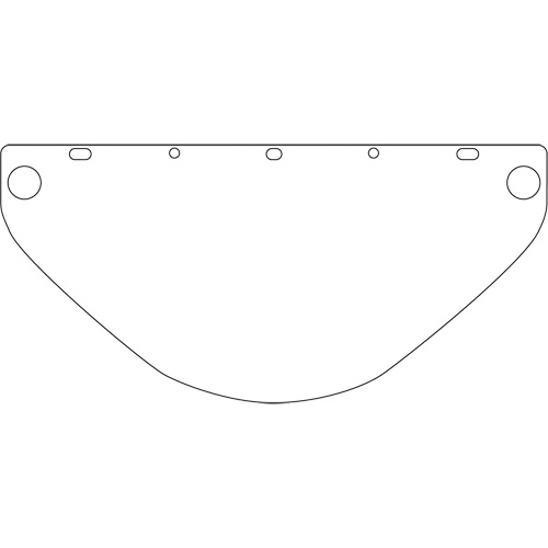 Visi&egrave;re de s&eacute;curit&eacute; universelle Dynamic, Polycarbonate, Teinte Transparent Rideout Tool & Machine Inc.