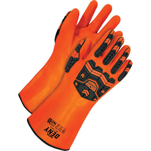 Gants r&eacute;sistants aux produits chimiques Deny, Taille 9, 14" lo, PVC, Doublure en Tissu &eacute;ponge Rideout Tool & Machine Inc.