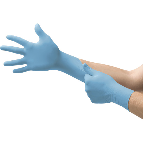 N20 Disposable Gloves, Small, Nitrile, 4.7-mil, Powder-Free, Blue Rideout Tool & Machine Inc.