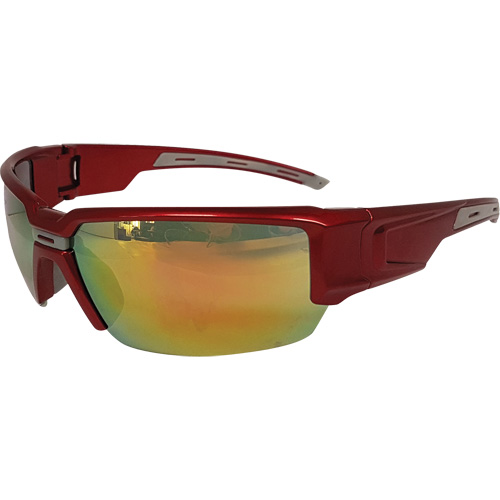 Hartley Safety Glasses, Red Lens, Meets/Exceeds CSA Z94.3 Rideout Tool & Machine Inc.
