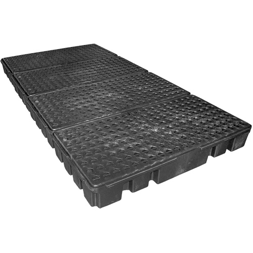 Black Diamond Low Profile Spill Pallet, 102 US gal. Spill Capacity, 96" x 49" x 6.5" Rideout Tool & Machine Inc.