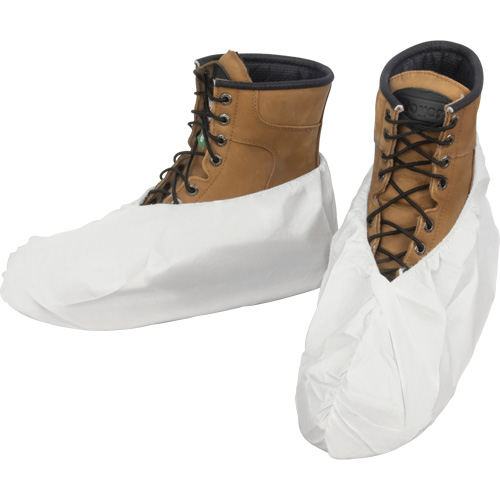 Shoe Covers, One Size, Microporous, White Rideout Tool & Machine Inc.