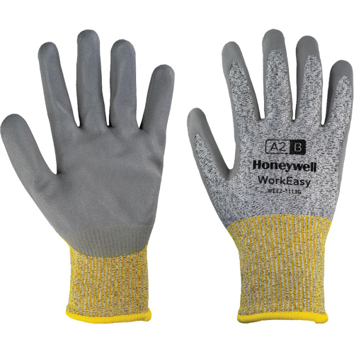 WorkEasy Cut Protective Gloves, Size 6/X-Small, 13 Gauge, Polyurethane Coated, HPPE/Glass Fibre Shell, ASTM ANSI Level A2/EN 388 Level B Rideout Tool & Machine Inc.