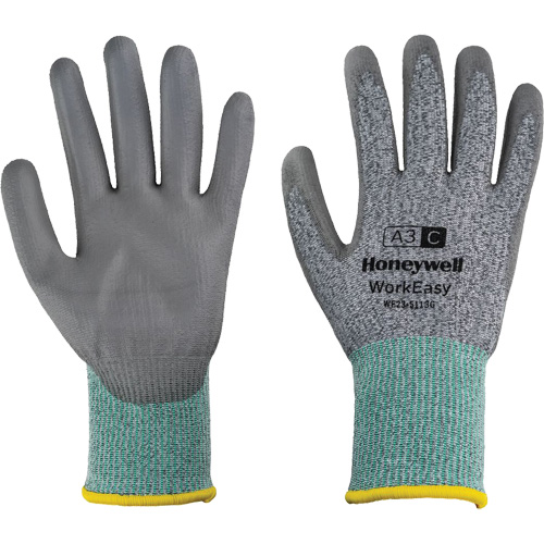 WorkEasy Cut Protective Gloves, Size 6/X-Small, 13 Gauge, Polyurethane Coated, HPPE/Glass Fibre Shell, ASTM ANSI Level A3/EN 388 Level C Rideout Tool & Machine Inc.