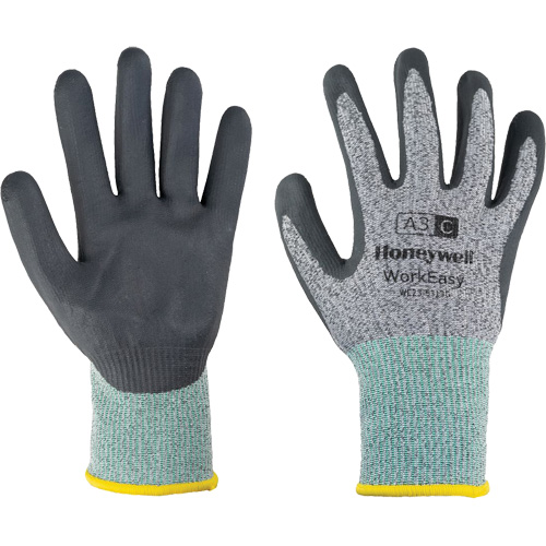 WorkEasy Cut Protective Gloves, Size 6/X-Small, 13 Gauge, Foam Nitrile Coated, HPPE/Glass Fibre Shell, ASTM ANSI Level A3/EN 388 Level C Rideout Tool & Machine Inc.