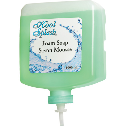 Savon apaisant &agrave; l'alo&egrave;s Kool Splash, Mousse, 1000 ml, Parfum&eacute; Rideout Tool & Machine Inc.