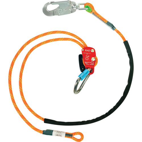 RAD Adjustable Rope Safety Lanyard, 1 Legs, 6', CSA Class F Rideout Tool & Machine Inc.
