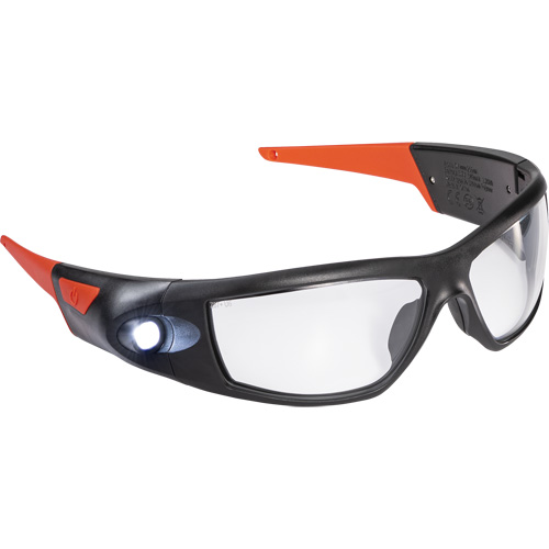 SPG500 Rechargeable Inspection Beam Safety Glasses, Clear Lens, ANSI Z87+ Rideout Tool & Machine Inc.