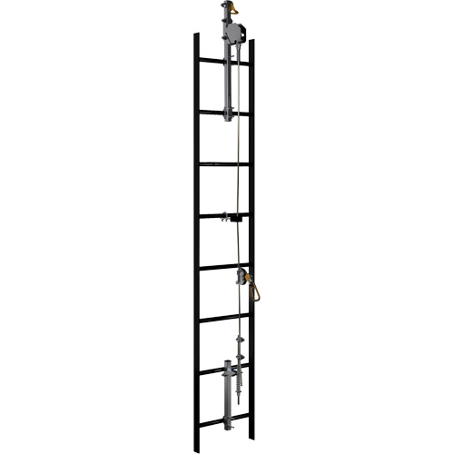 20' Lad-Saf Cable Vertical Safety System, Galvanized Steel Rideout Tool & Machine Inc.