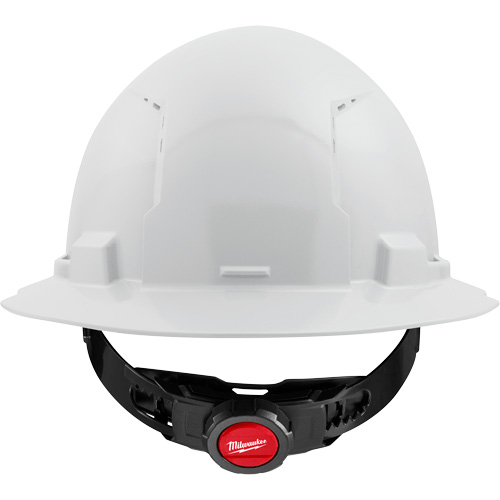 Full Brim Hardhat, Meets CSA Type 1, Ratchet Suspension, Vented Rideout Tool & Machine Inc.