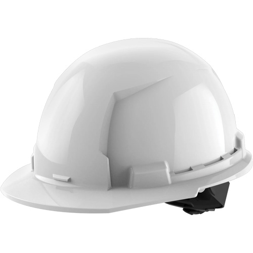 Casque de s&eacute;curit&eacute; &agrave; bordure avant, R&eacute;pond aux normes CSA type 1, Suspension Rochet, Non ventil&eacute; Rideout Tool & Machine Inc.