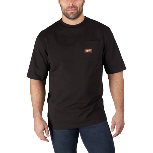 Heavy-Duty Pocket T-Shirt, Men's, Small, Black Rideout Tool & Machine Inc.