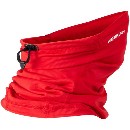 Workskin Neck Gaiter, Red, Polyester Rideout Tool & Machine Inc.