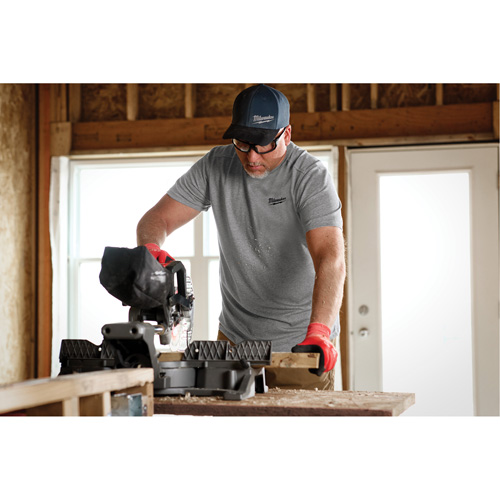 Hybrid Work Tee Shirt, Men's, Small, Grey Rideout Tool & Machine Inc.