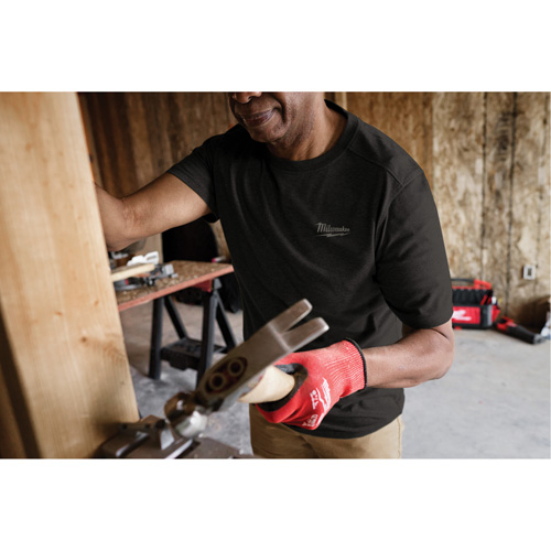 T-shirt de travail hybride, Hommes, Petit, Noir Rideout Tool & Machine Inc.