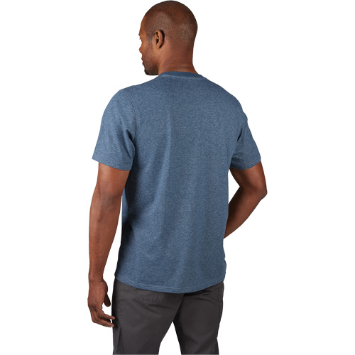 Hybrid Work Tee Shirt, Men's, Small, Blue Rideout Tool & Machine Inc.