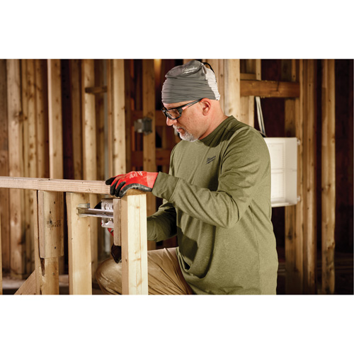 Hybrid Work Tee Shirt, Men's, Small, Green Rideout Tool & Machine Inc.