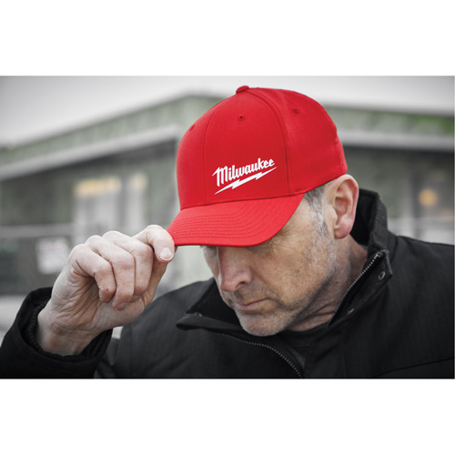 Casquette ajust&eacute;e Flexfit, Rouge, Poly-coton Rideout Tool & Machine Inc.