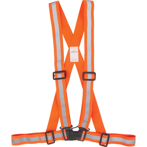 Traffic Harness, High Visibility Orange, Silver Reflective Colour, Medium Rideout Tool & Machine Inc.