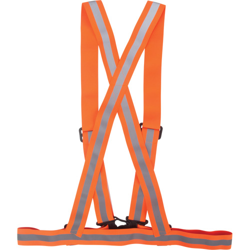 Traffic Harness, High Visibility Orange, Silver Reflective Colour, Medium Rideout Tool & Machine Inc.