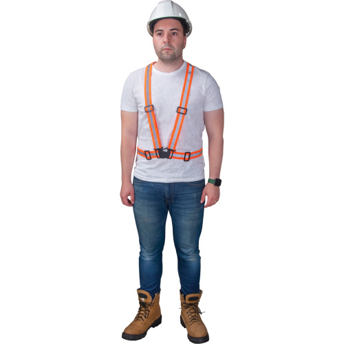Traffic Harness, High Visibility Orange, Silver Reflective Colour, Medium Rideout Tool & Machine Inc.