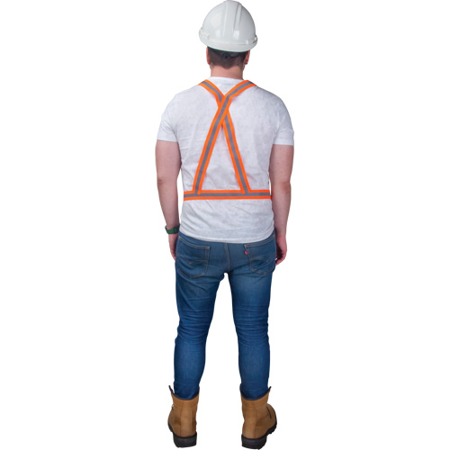 Traffic Harness, High Visibility Orange, Silver Reflective Colour, Medium Rideout Tool & Machine Inc.