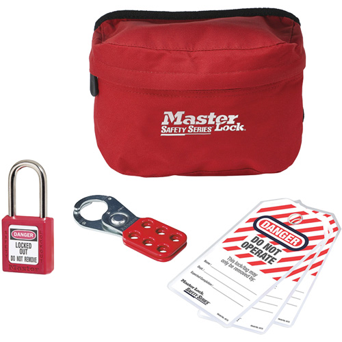 Trousse de cadenassage personnalis&eacute;e avec cadenas en thermoplastique Zenex, 6 composants compris Rideout Tool & Machine Inc.