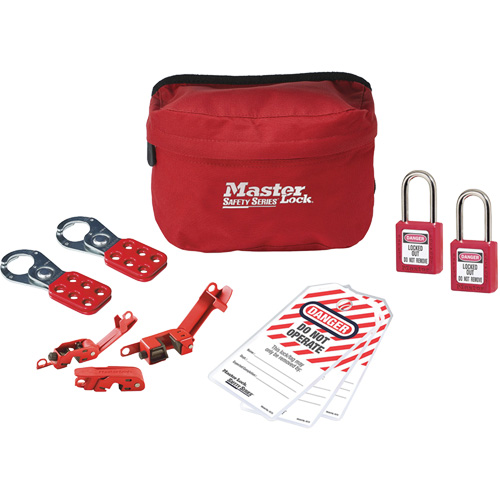 Trousse de cadenassage avec serrures en thermoplastique Zenex, Ensemble &eacute;lectrique, 11 composants compris Rideout Tool & Machine Inc.