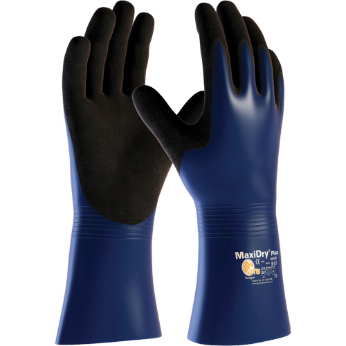 ATG MaxiDry&reg; Plus Chemical & Cut Resistant Gloves, Large, Nitrile Coating, Nylon/Elastane Shell Rideout Tool & Machine Inc.
