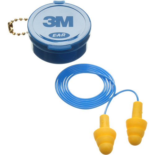 E-A-R Ultrafit Premolded Earplugs, Corded, Pair - Plastic Case, 25 dB NRR, One-Size Rideout Tool & Machine Inc.