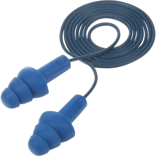 E-A-R Ultrafit Premolded Earplugs, Corded, One-Size, Bulk - Polybag, NRR 25 dB NRR dB Rideout Tool & Machine Inc.