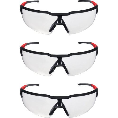 Lunettes de s&eacute;curit&eacute;, Lentille Transparent, Anti-&eacute;gratignures, ANSI Z87+/R&eacute;pond ou surpasse la norme CSA Z94.3 Rideout Tool & Machine Inc.