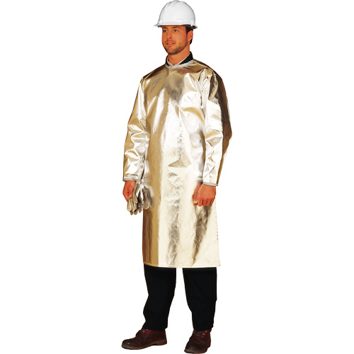 Long tablier/sarrau de protection thermique ALM 300, 48" lo, Fibre de verre aluminis&eacute;e Rideout Tool & Machine Inc.