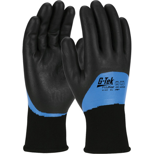 G-Tek&reg; PolyKor&reg; Insulated Cut-Resistant Glove, Size Small, 15 Gauge, Nitrile Coated, Engineered Yarn Shell, ANSI/ISEA 105 Level 4 Rideout Tool & Machine Inc.