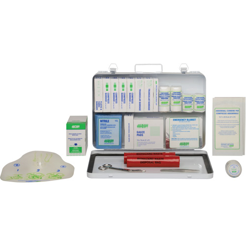 First Aid Kit, Meets CSA Z1220-17 Type 2 Low-Risk Environment, Medium (26-50 Workers) Rideout Tool & Machine Inc.