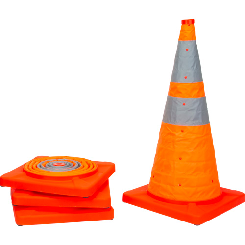 C&ocirc;ne de signalisation repliable, 28" h, Orange Rideout Tool & Machine Inc.