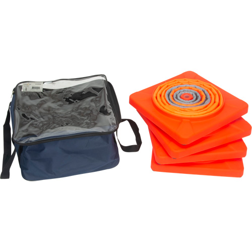 C&ocirc;ne de signalisation repliable, 28" h, Orange Rideout Tool & Machine Inc.