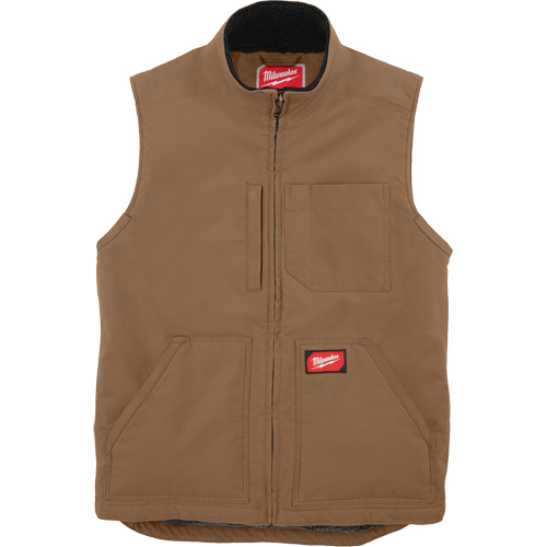 Heavy-Duty Sherpa-Lined Vest, Men's, Small, Brown Rideout Tool & Machine Inc.