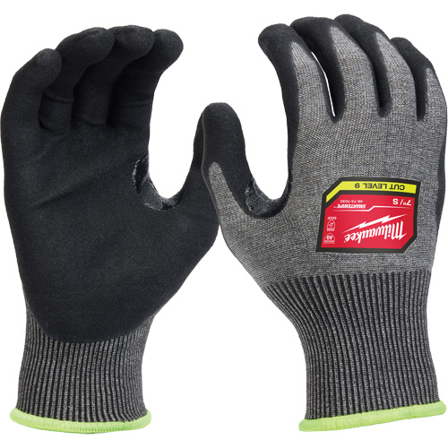 Gants enduits par trempage &agrave; dext&eacute;rit&eacute; &eacute;lev&eacute;e, Taille Petit, Calibre 18, Rev&ecirc;tement Nitrile, Enveloppe en Nylon/Poly&eacute;thyl&egrave;ne/Tungst&egrave;ne, ASTM ANSI niveau A9/EN 388 niveau F Rideout Tool & Machine Inc.